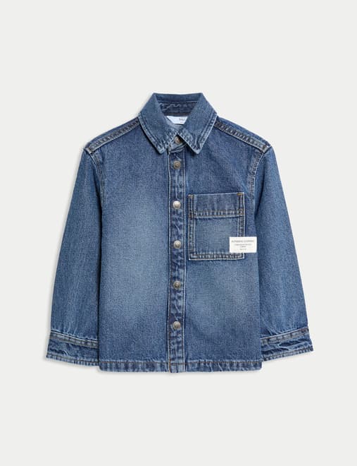 Pure Cotton Twill Denim Shirt (2-8 Yrs)