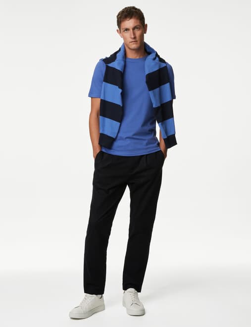 Regular Fit Pure Cotton Crew Neck T-Shirt