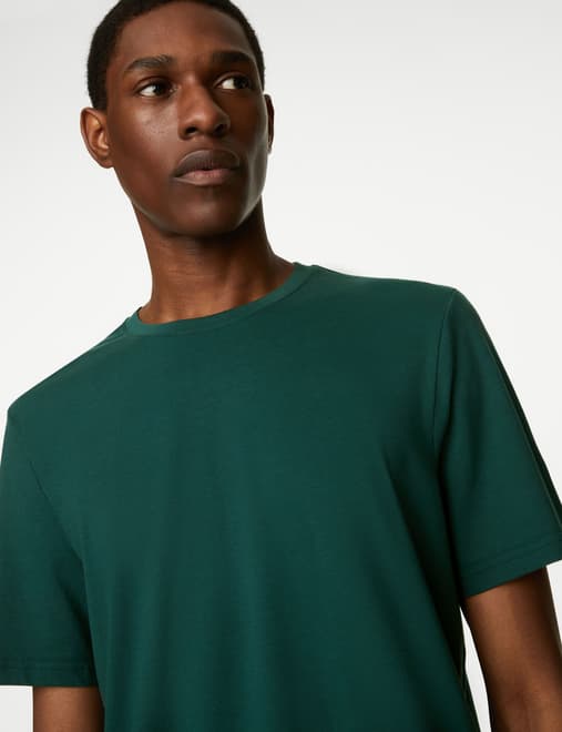 Regular Fit Pure Cotton Crew Neck T-Shirt