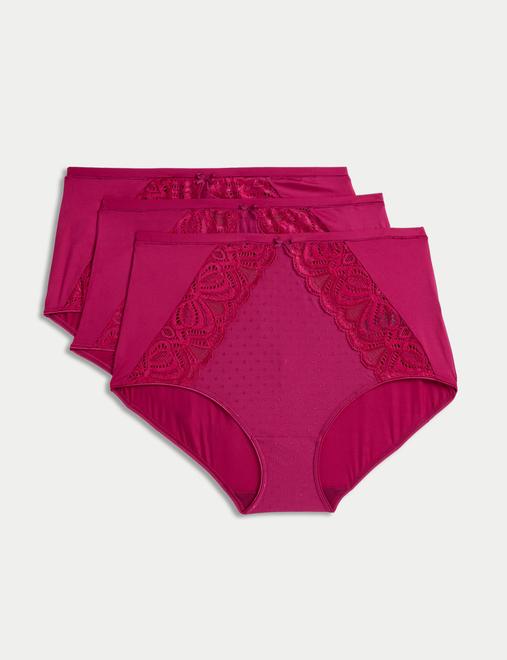 3pk Amelia Lace Full Briefs