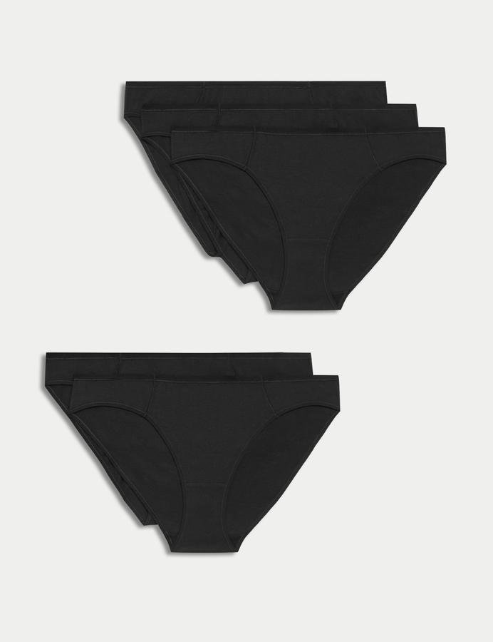 5pk Cotton Modal Bikini Knickers