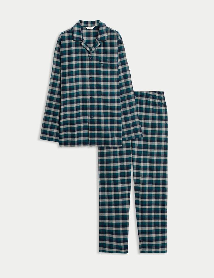 Brushed Cotton Checked Pyjama Set