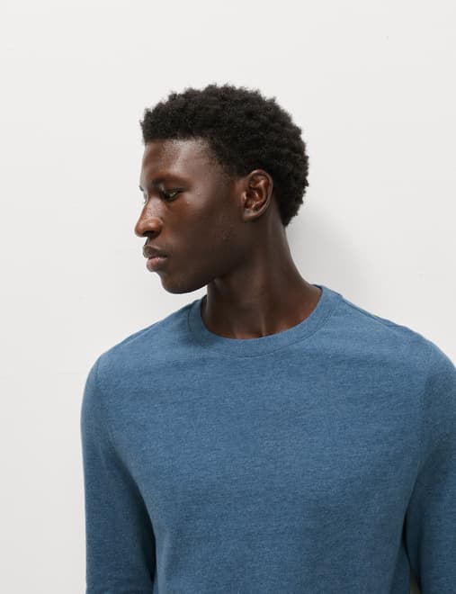 Pure Cotton Crew Neck T-Shirt