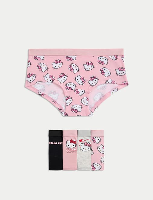 5pk Cotton Rich Hello Kitty™ Shorts (5-16 Yrs)