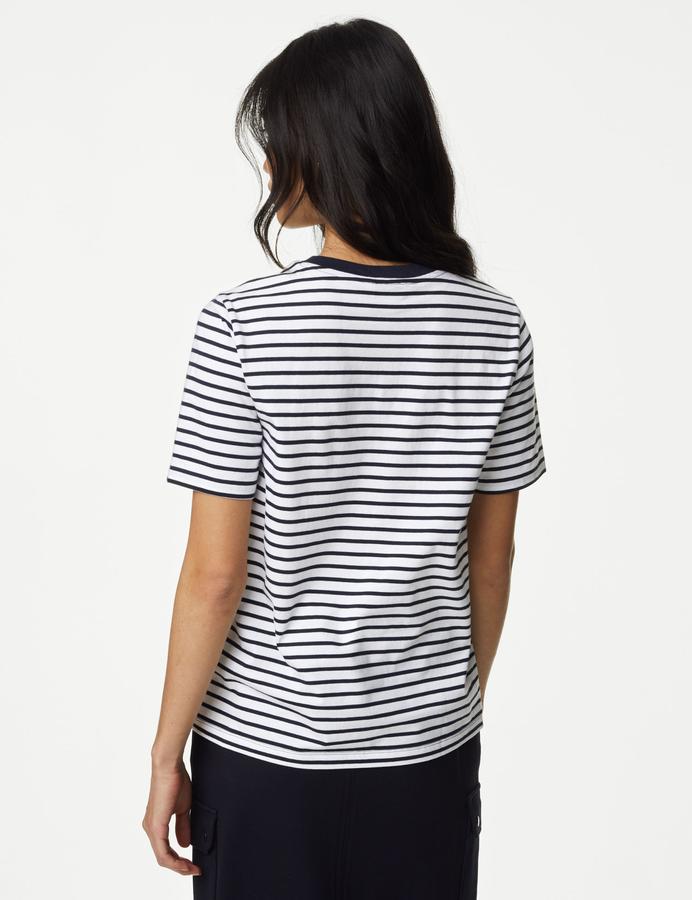 Pure Cotton Striped Everyday Fit T-Shirt