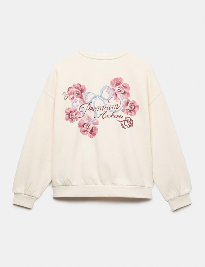 Cotton Rich Diamante Graphic Sweatshirt (6-16 Yrs)