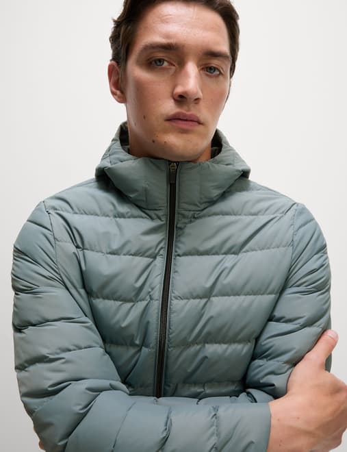 Lightweight Feather & Down Padded Jacket
