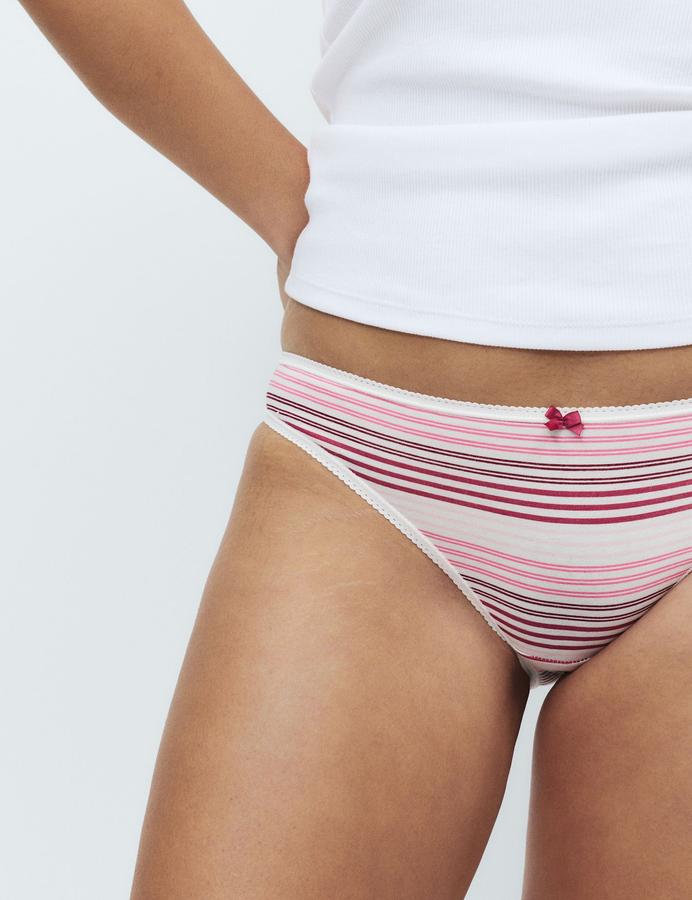 5pk Cotton Lycra™ Printed Bikini Knickers