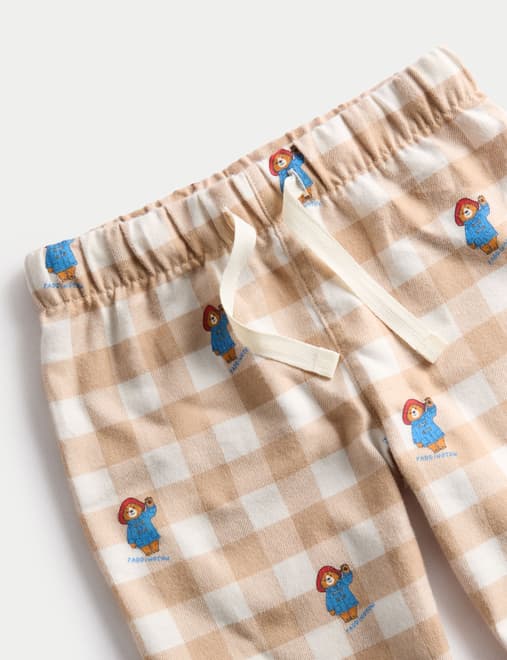 Pure Cotton Checked Paddington™ Pyjamas (0-8 Yrs)