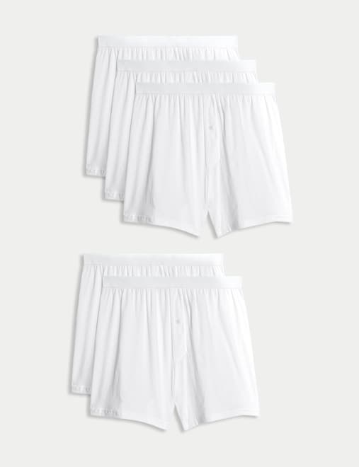5 Pack Pure Cotton Cool & Fresh™ Jersey Boxers