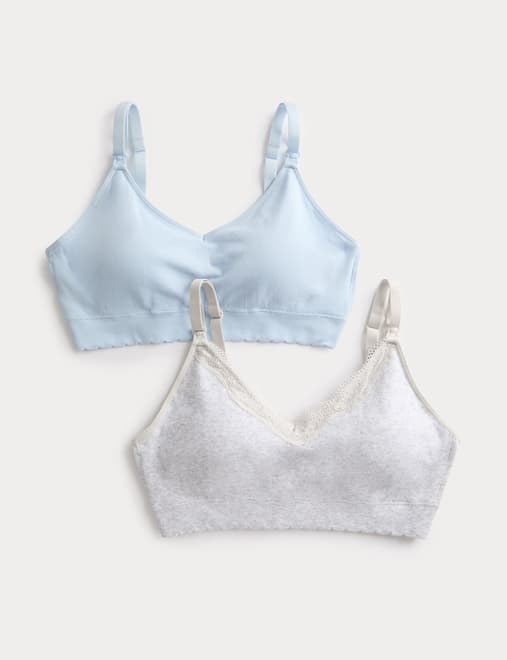 2pk Seamless Non Wired Maternity Nursing Bras