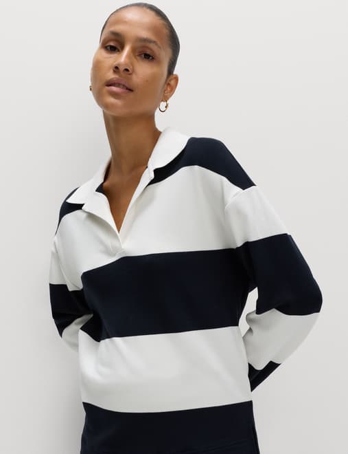Striped Cosy Rugby Top