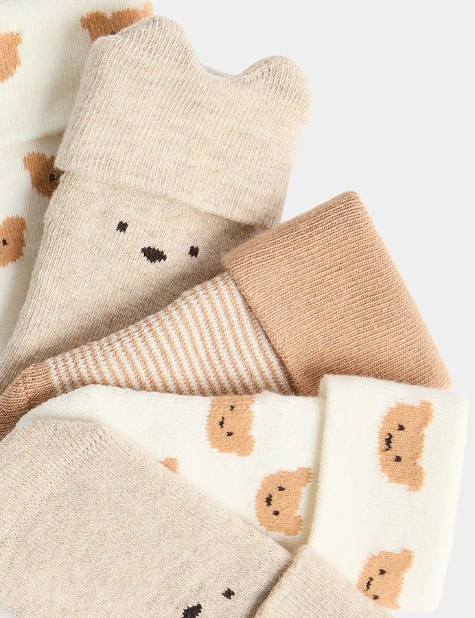 5 Pack Cotton Rich Spencer Bear™ Socks