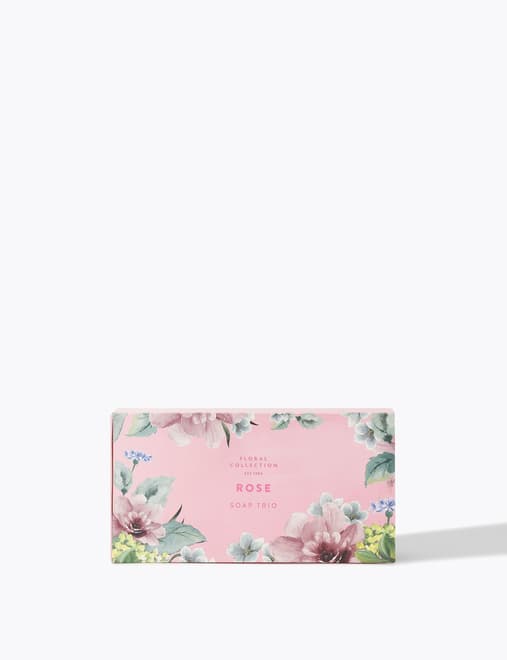 Rose Soap Trio