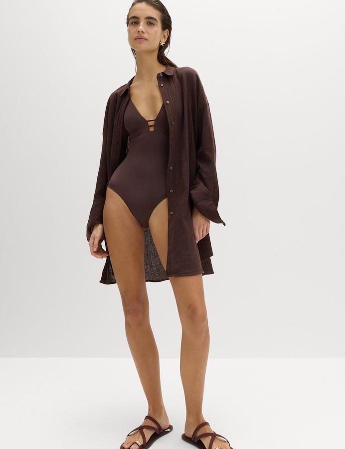 Sculpt Bonded Plunge Swimsuit