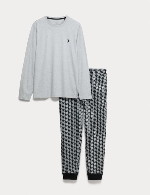 Pure Cotton Penguin Print Pyjama Set