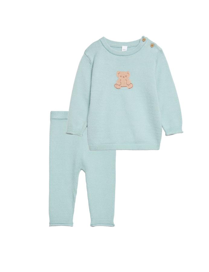 2 Piece Bear Knitted Outfit (0-12 Mths)