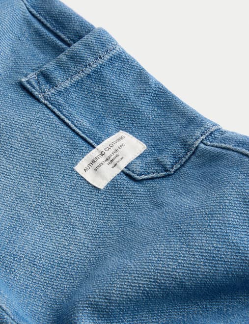Relaxed Denim Cargo Jeans (2-8 Yrs)