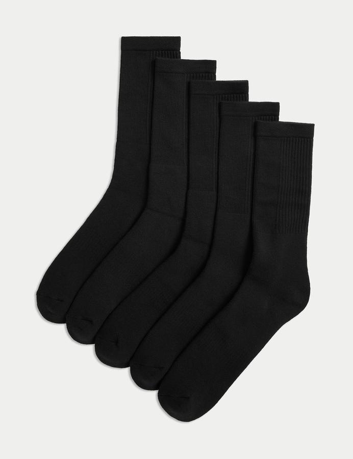 5 Pack Freshfeet™ Cotton Rich Cushioned Sports Socks