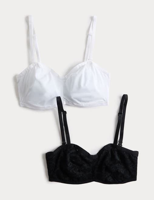 2pk Wired Strapless Bra A-E