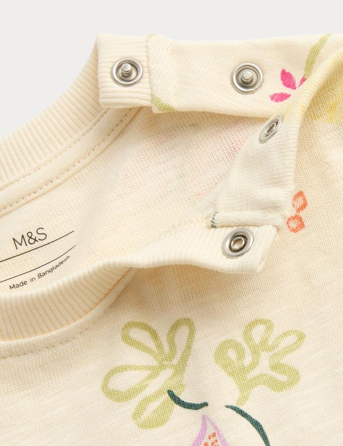 Pure Cotton Jersey Paradiso Print Dress (0-5 Yrs)
