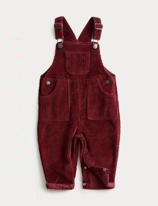 Pure Cotton Cord Dungarees (0-3 Yrs)