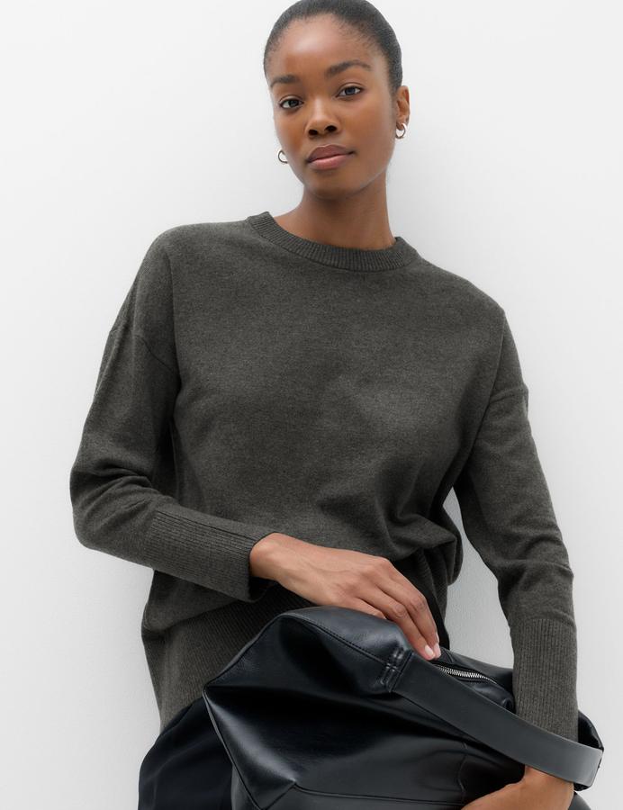 Air-Yarn Oversized Longline Jumper