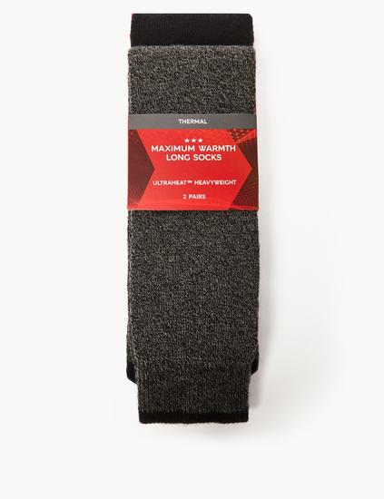 2 Pack Heatgen™ Maximum Warmth Longer Length Thermal Socks