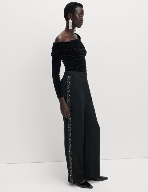 Embellished Side Stripe Trousers