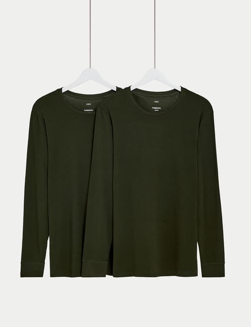 2 Pack Heatgen™ Light Thermal Long Sleeve Tops