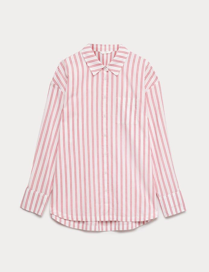 Pure Cotton Striped Pyjama Shirt