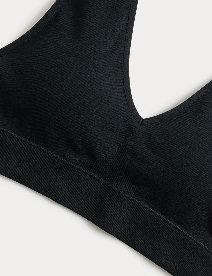 3 Pack Seamless V-Neck Crop Tops