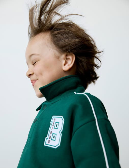 Cotton Rich Patterned Sweatshirt (2-10 Yrs)