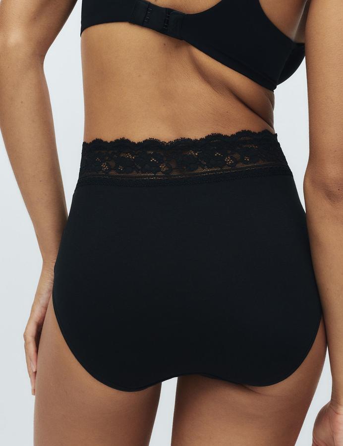 5 Pack Cotton & Lace Full Briefs