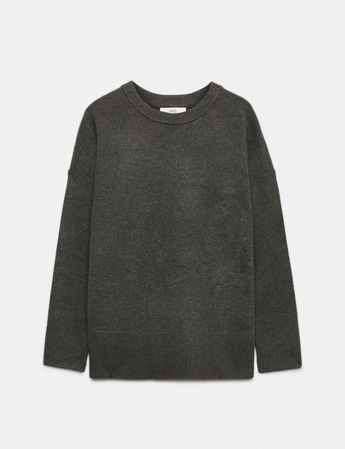Air-Yarn Oversized Longline Jumper