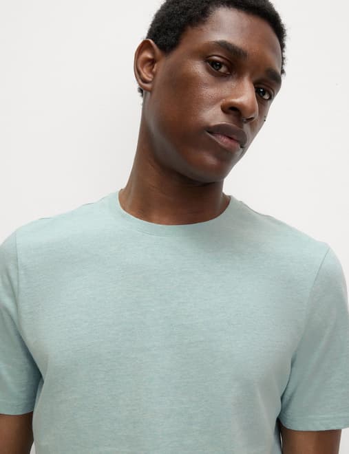 Regular Fit Pure Cotton Crew Neck T-Shirt