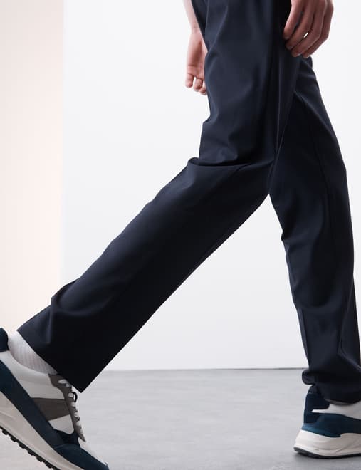 Regular Fit 360 Flex Elasticated Waist Trousers