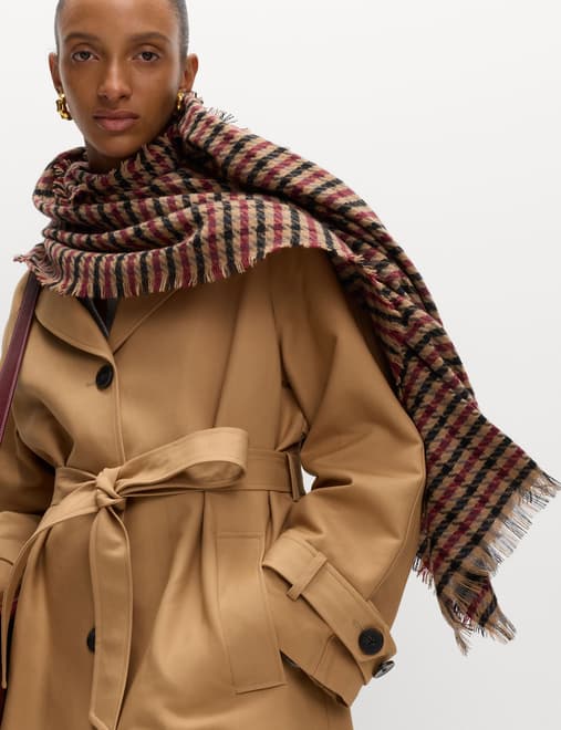 Cotton Rich Belted Longline Trench Coat