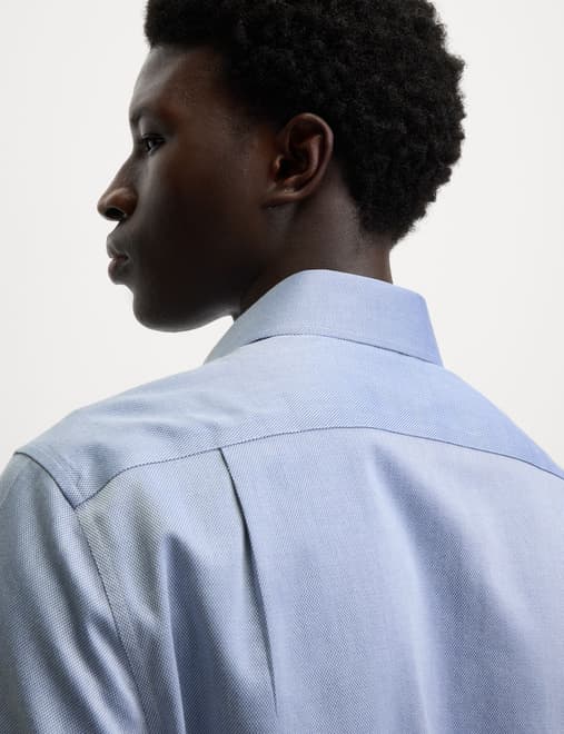 Regular Fit Ultimate Non Iron Cotton Textured Shirt