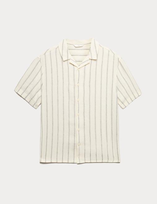 Linen Rich Striped Shirt (6-16 Yrs)