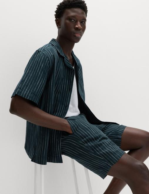 Linen Blend Chino Shorts