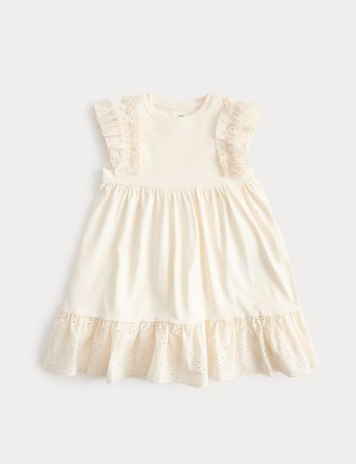 Cotton Rich Broderie Dress (2-8 Years)