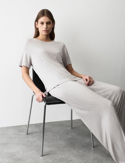 Jersey Wide Leg Pyjama Bottoms