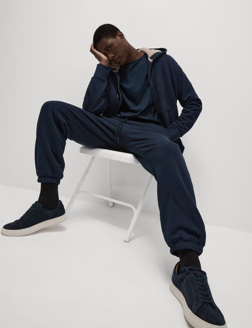 Pure Cotton Fleece Lined Joggers