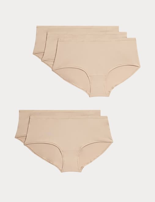 5pk Microfibre Low Rise Shorts