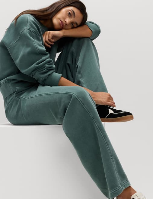 Pure Cotton Slouchy Relaxed Joggers