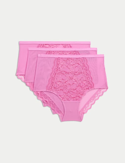3pk Lace Full Briefs