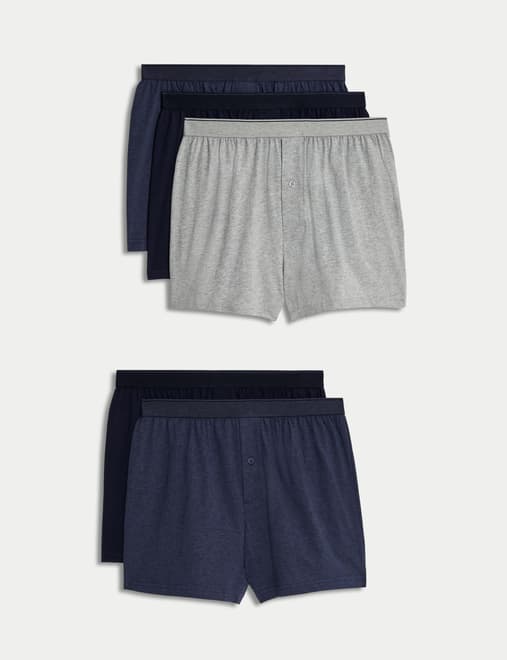 5 Pack Pure Cotton Cool & Fresh™ Jersey Boxers