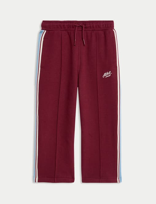 Cotton Rich Side Stripe Joggers (2-8 Yrs)