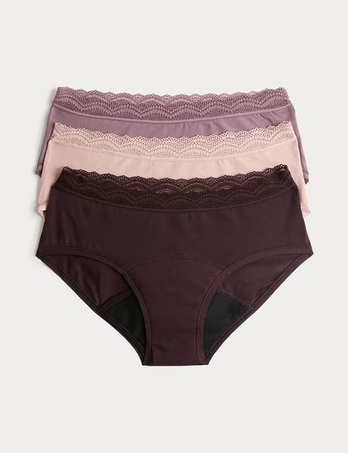 3pk Heavy Absorbency Period Knicker Shorts